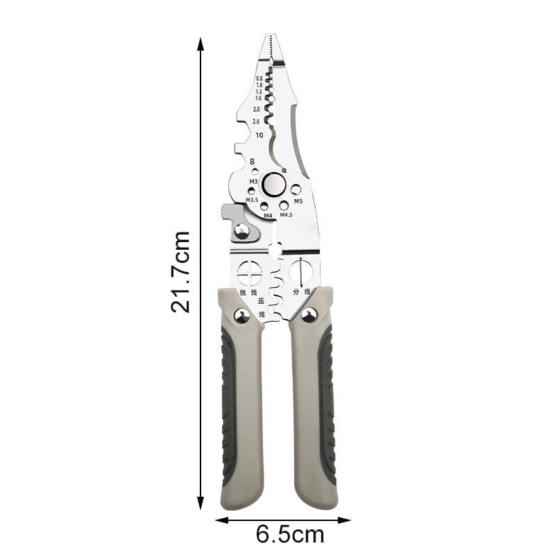 

Wire Stripping Pliers Voltage Testing Cable Cutting Crimping Pliers Multifunctional Wire Stripper Electrician Pliers Hand Tool