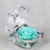 Romantic Ring Box Handmade Plastic Nice-looking Forever Rose Jewelry Box for Anniversary