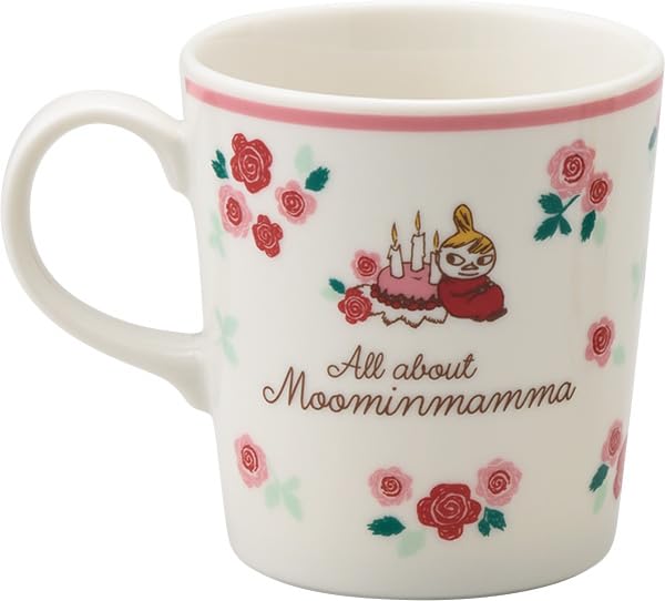 YAMAKA MOOMIN Mug MM7801-11 300ml Moominmama Floral Print Pink