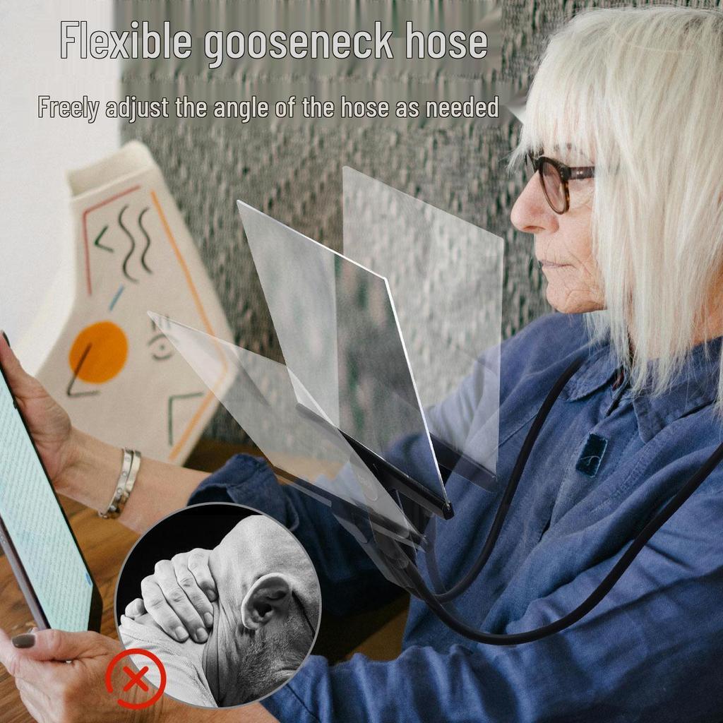Lightweight, Hands-Free Magnifying Glass for Seniors - Clear, Undistorted Viewing for Reading Books & Newspapers, Neck Hanging Design.