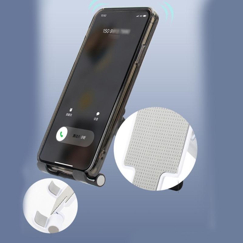 Wall Mounted Phone Stand Adhesive Support  Compact Designs Phone Holder Simple Installation for Smartphones & Tablets