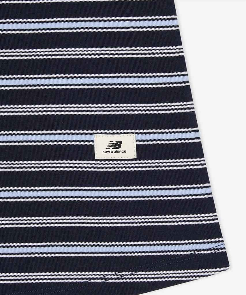 Nyuballanseu Nbneg2W442 / Women Essential Fitted Striped Short Sleeve Tee (Navy)