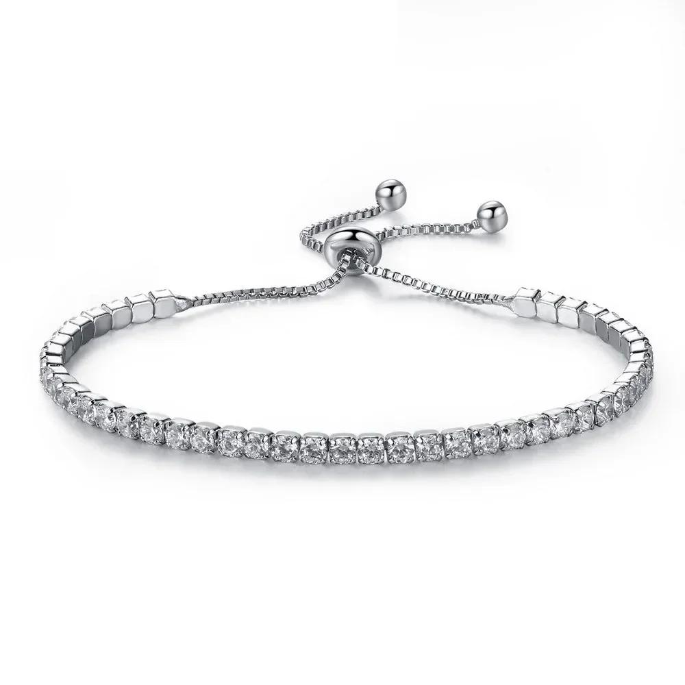Bling Diamond Bracelet Women's Fashion Jewelry Accessories Bangles Engagement Wedding Chain Gift Women Elegant Steampunk