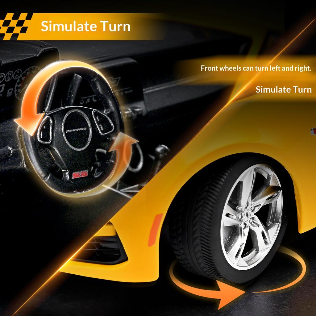 1:18 Chevrolet Camaro Sedan Alloy Die-cast Simulation Car Model Bumblebee Sports Car Model Children's Toy Car Collection