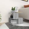 Vidaxl Side Table, Grey Sonoma Oak, 40X40X40 Cm