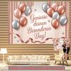 Party Backdrop Elegant Flat Balloons German Greeting Landscape Traditional Banners Holiday Photo Booth Background Birthday Party Decor