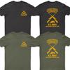 T-shirt Verde Berretto Forze Speciali Esercito USA Squadra Cecchini 100% Cotone Girocollo Manica Corta Estiva Casual da Uomo Streetwear