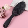 Professional Curved Hairbrush for Wet or Dry Hair Ergonomic Black