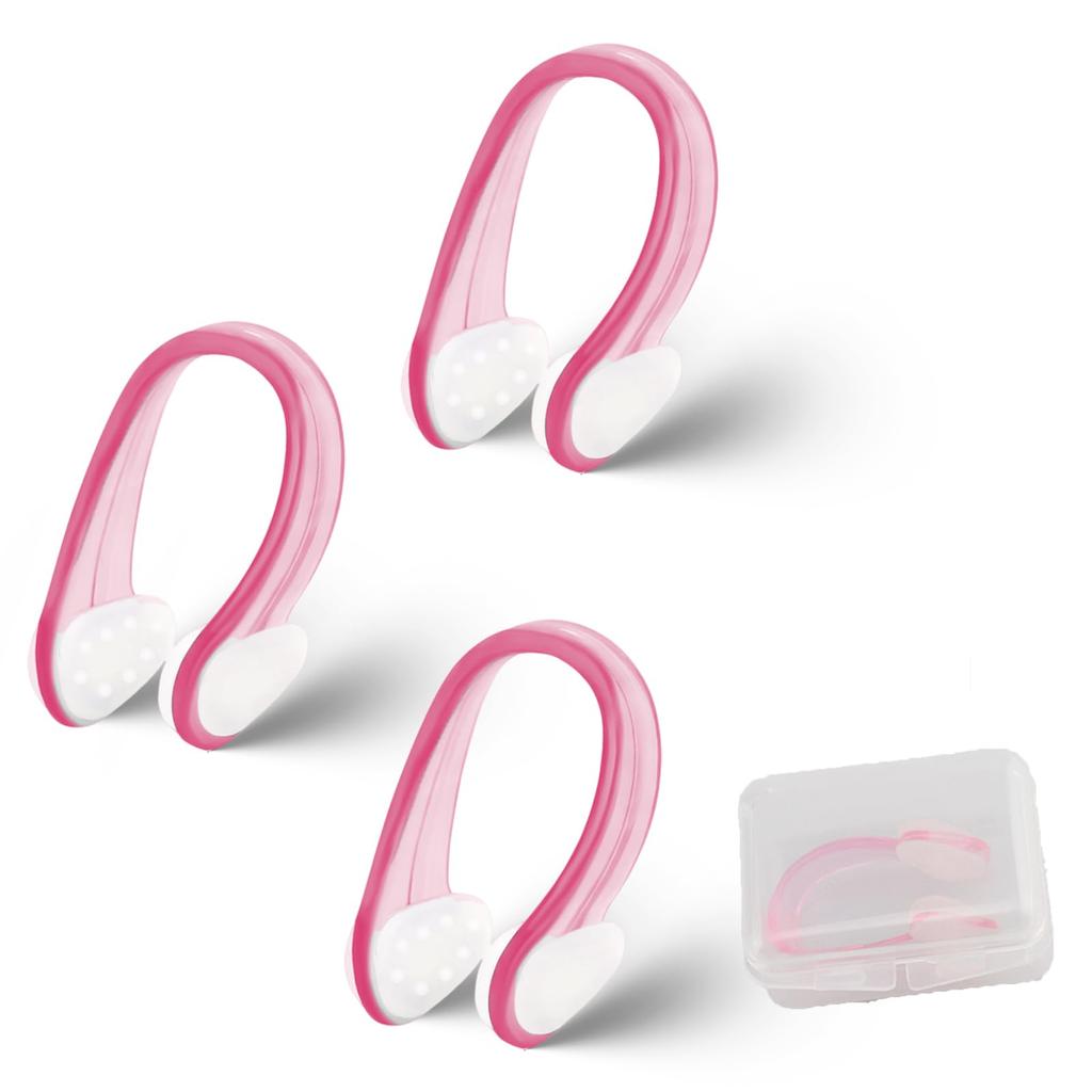 VitalBloom Nose Clip for Swimming, Nose Clip, Set of 3,