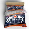 Edmonton Oilers Logo Bedding Design Print Bedding Set Duvet Cover Pillowcases (1* Duvet Cover 2* Pillowcases Do Not Include Comforter)