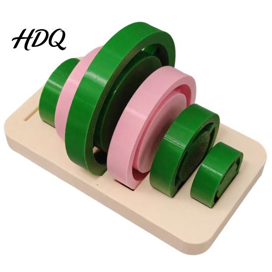 Lightweight Clay Molding Tools Pottery Foot Ring Set 6 Sizes Base Aligner Templates Reusable Plastic Molds Shaping for Ceramic Mugs Bowls