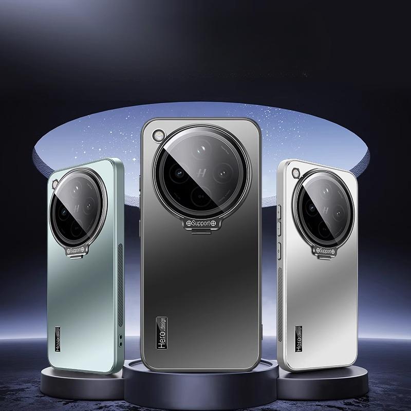 Metal Camera Lens Holder Case for OPPO Find X8 Pro X7 Ultra X6Pro Shockproof Matte  Invisible Stand Back Cover Invisible Bracket Shell