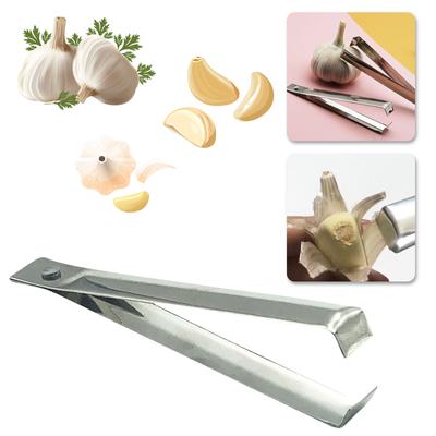 Garlic Peeler Skin Removers Stainless Steels Garlic Tweezer Practical Kitchen Tool Garlic Peeling Clip Easy To Use Garlic Peeling Clip