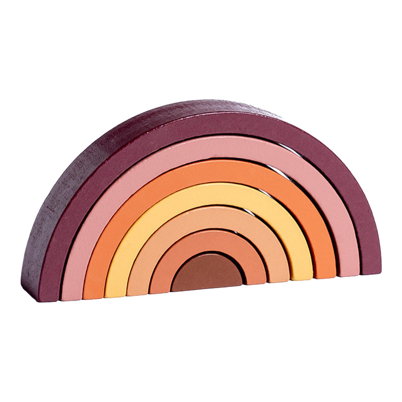 

Деревянные блоки-головоломки в форме большой арки, красочные обучающие игрушки для малышей Type 1