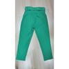 New Women's Casual Pants, Slim Fit Straight Leg Stretch Trousers with Belted Waist, Solid Color Office Wear Cropped Pants