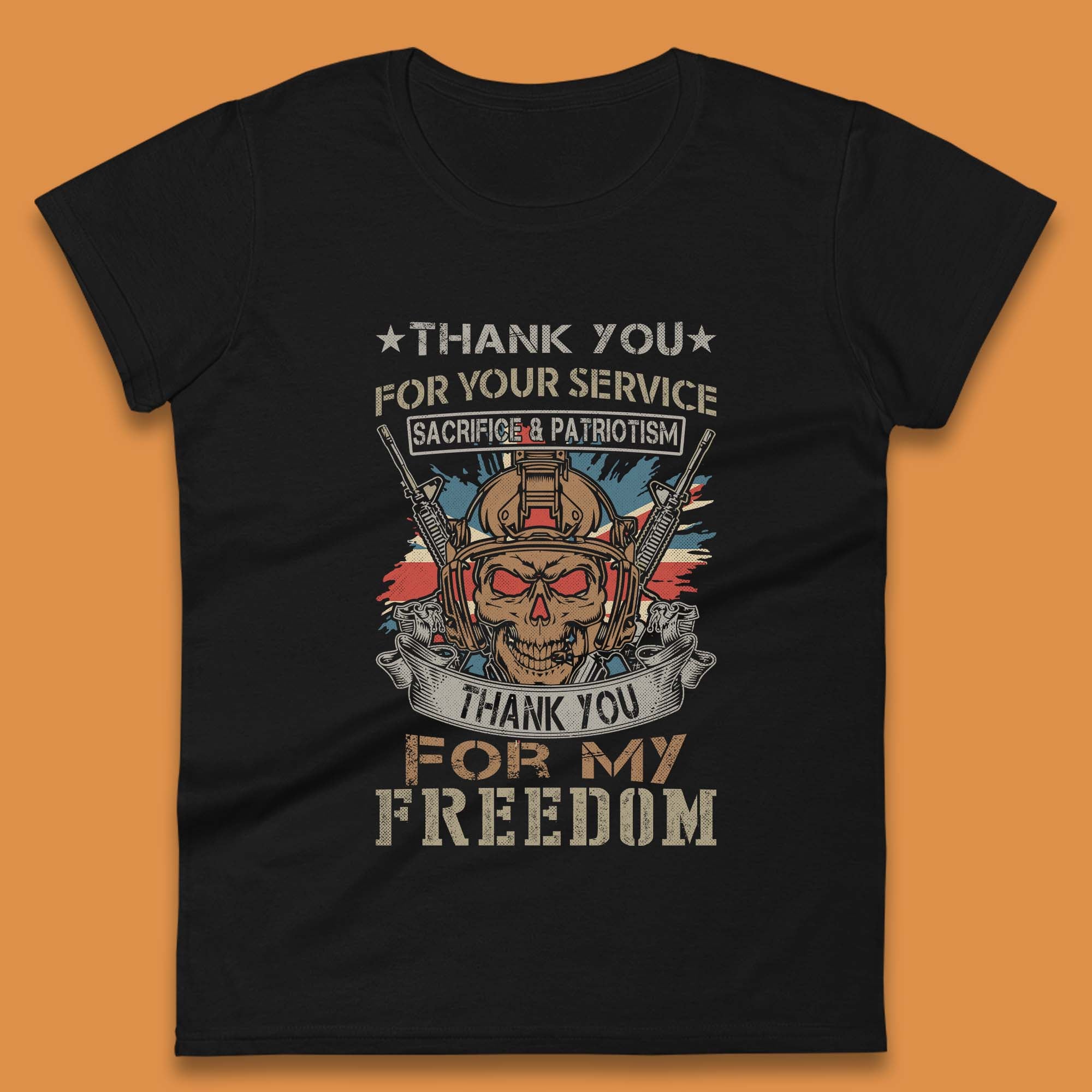Thank You For My Freedom Womens T-Shirt Mens Tops Tees Unisex M