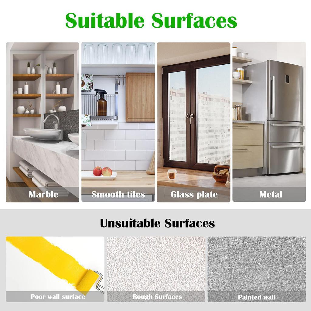 4,5/6CM Genomskinlig Återanvändbar Sugkoppskrok med Metallkrok