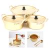 Oală coreeană pentru ramen oală coreeană din aluminiu oală instantanee cu mâner