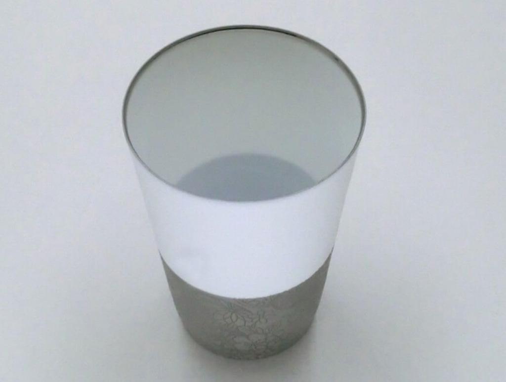 Platinum Wooden Made in Japan J-kitchens Cup, Ultra-thin, Light-transmitting Tumbler, Temari, Box, 370ml,