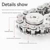 Metal Fidget Spinner Toys Sprockets Flywheel Fingertip Gyro Decompression Toy Artifact Bike Chains Spinner Fidget For Adult Kids