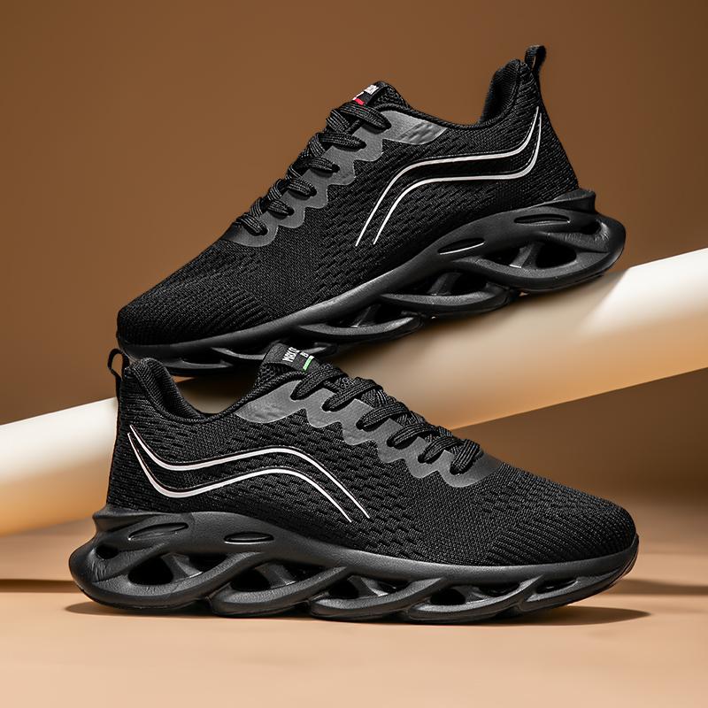 Herre Sportssko Luksus Fritidssko Mesh Løpesko Sommer Lett Platform Mote Basketball Gåsko for Menn