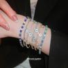 Simple Zircon Eye Round Bracelet Light Luxury High-end Bracelet Fashion Exquisite Personalized Jewelry Women