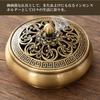 Hyack Incense Burner, Incense Burner Plate, Round Incense Burner with Lid, Antique Style, Incense Stick Holder, for Buddhist Altars, Stylish Incense R