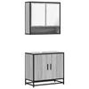 VidaXL Ensemble De Meubles De Salle De Bain 2 Pcs Sonoma Grey, Storage Cabinet, Bathroom Cabinet, Vanity Unit 3300918