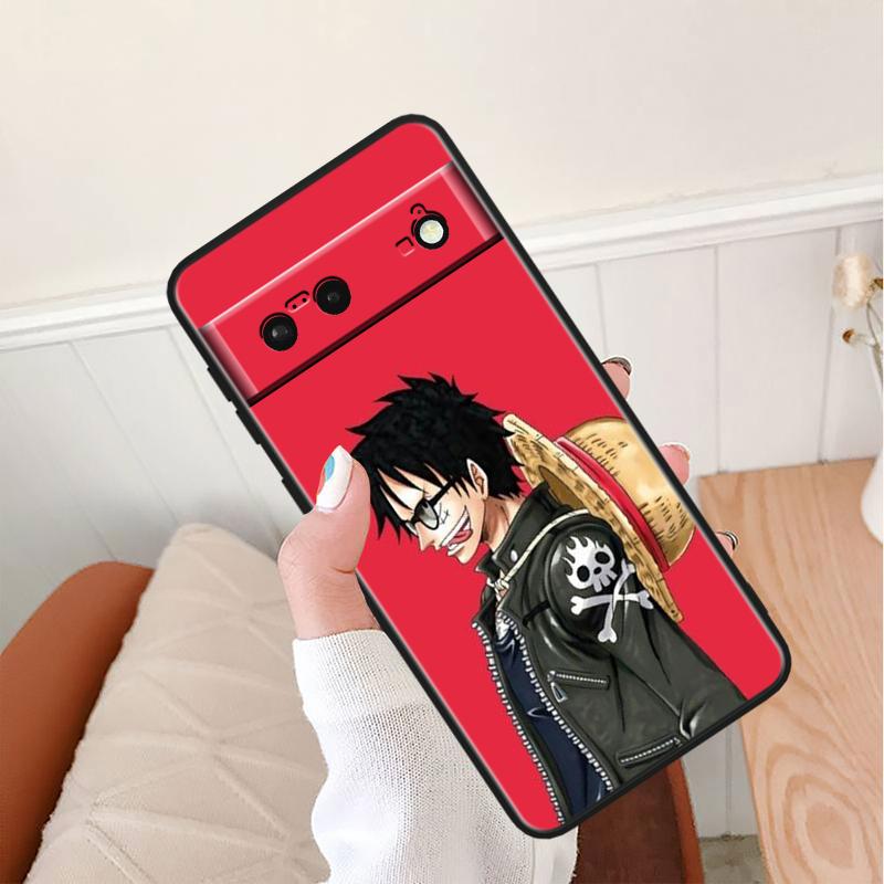 

Противоударный чехол Luffy The O-ne P-iece для Google Pixel 8 7A 6A 5A 5 4 4A XL Pro 5G, черный чехол для телефона, мягкий чехол Fundas Capa Google Pixel 6 Pro