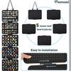 Organizador de Fieltro para Colgar en la Pared para Broches, Pines y Charms Croc, Panel de Exhibición de Joyería con Bolsillos Transparentes, Estante de Almacenamiento para Puerta de Dormitorio