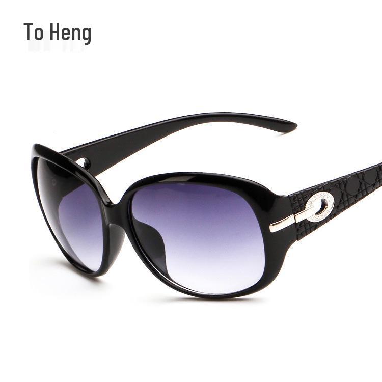 European  American Fashion 9526 Women s Large Frame Slimming Sunglasses with Wide Temples