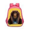 Girls School Backpack Grades 3-4 Large Capacity Pink Cartoon Oxford Fabric Bag With Ergonomic Back Support Reflective