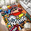 Custom Name Personalized Crayon Shin Print Carpet, Versatile Home Decor Rug, for Playroom, Apartment, Balcony, Entryway, Hallway Gift