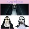 The Conjuring 2 Horror Nun Latex Mask Costume For Halloween Cosplay Party Props