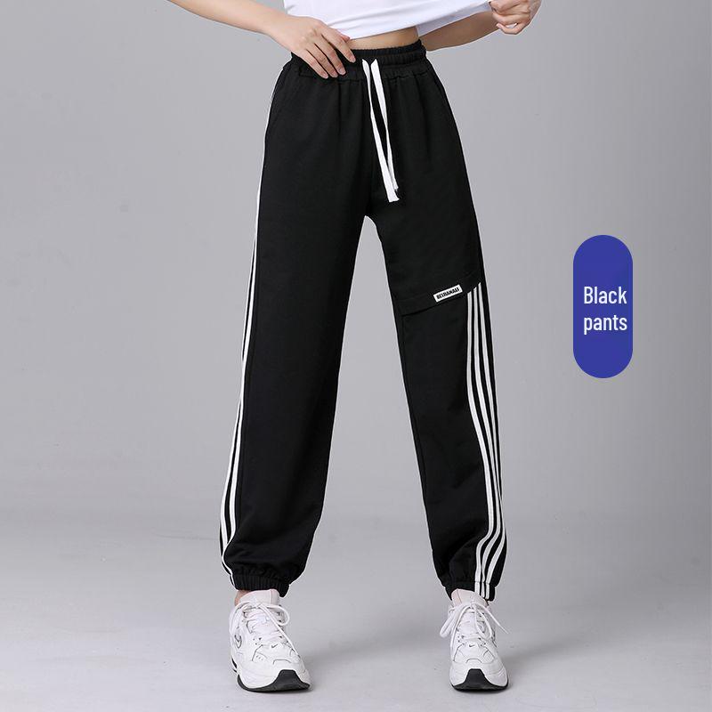 Conjunto Deportivo de Baile Cuadrado de Verano - Pantalones Casuales Fitness de Baile Shuffle Estilo Douyin