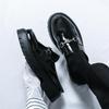 Men's Thick-Soled Leather Slip-On Loafers with Height Boost