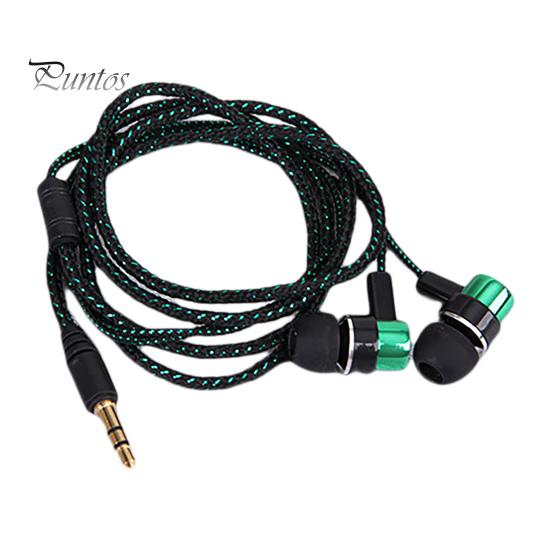 

Проводные наушники-вкладыши с высокой точностью шумоподавления, легкие 3,5 мм стерео спортивные игровые наушники-вкладыши для бега зелёный