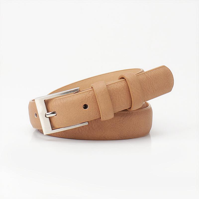 Belt Women'S Fashion Alloy Pin Buckle Women'S Belt Simple Casual Decoration Jeans Belt
