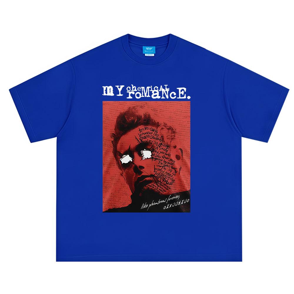 Rock Band My Chemical RoUnisexce Tour Merch Tshirt Unisex Women Clothing Cotton Casual Oversized Short Sleeve Streetwear YK Top