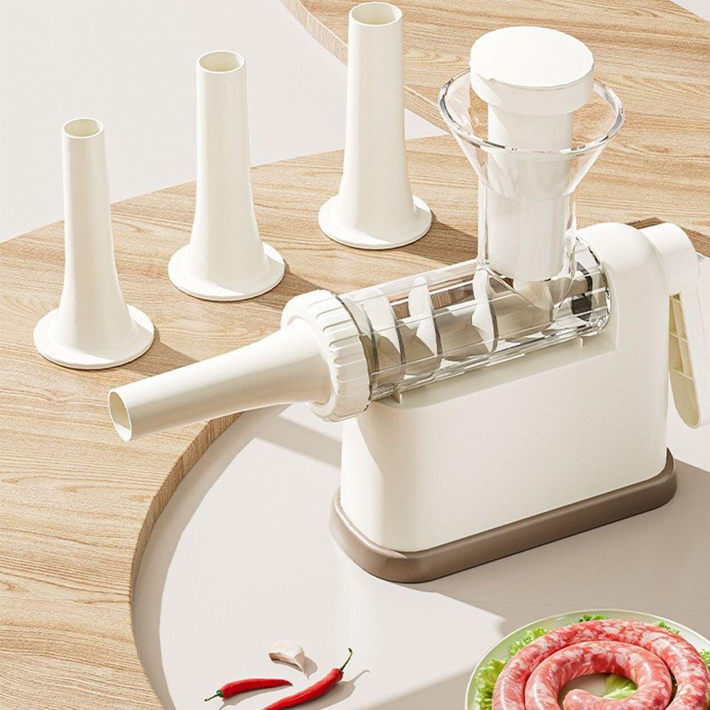 Manual Operation Sausage Making Tool with 3 Filling Nozzles Large Capacity Stuffing Machine Stuffing Pipe Fast Filling