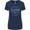 Vintage Year 59th Birthday 1967 Unisexs Wider Cut TShirt Navy Blue