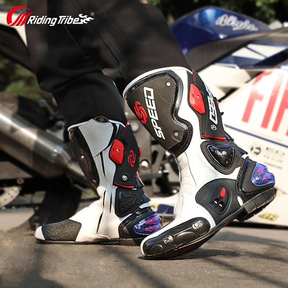 Riding Tribe Men Motorcycle Boots Moto Racing Motocross Off-road Motorbike Motorcycle Shoes Botas Moto Riding Boots