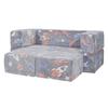 Modular Kids Play Couch 4Pcs DIY Glow In the Dark Toddler Chair Grey
