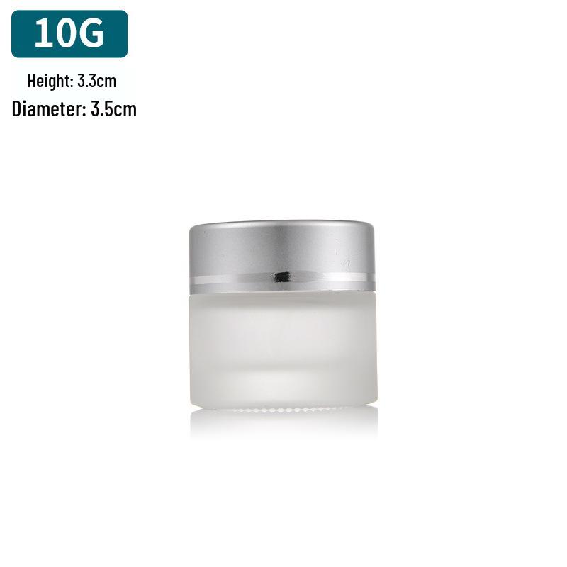 Frosted Glass Ointment Jar, Small Capacity Sealed Container for Creams