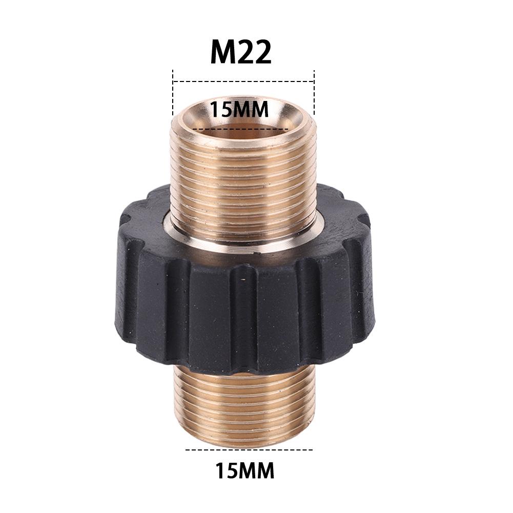 Drehgelenkanschluss für Hochdruckreiniger, Kupfer-Hochdruckschlauch-Schnellanschluss M22 15 MM 14 MM für Hochdruckreinigerpistole