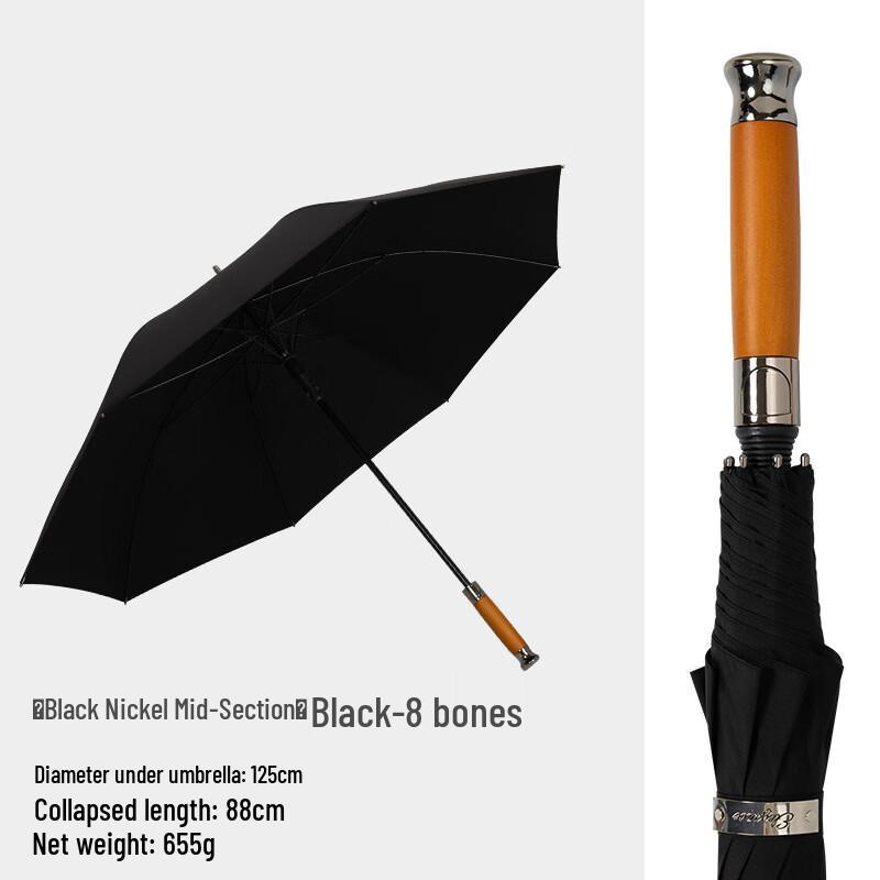 Hanyou Oversized Long-Handle Sun & Rain Umbrella