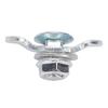 8PCS L Track Threaded Stud Fittings M8x20 6000lb Load Capacity Double Lug Threaded Stud Nuts Silver
