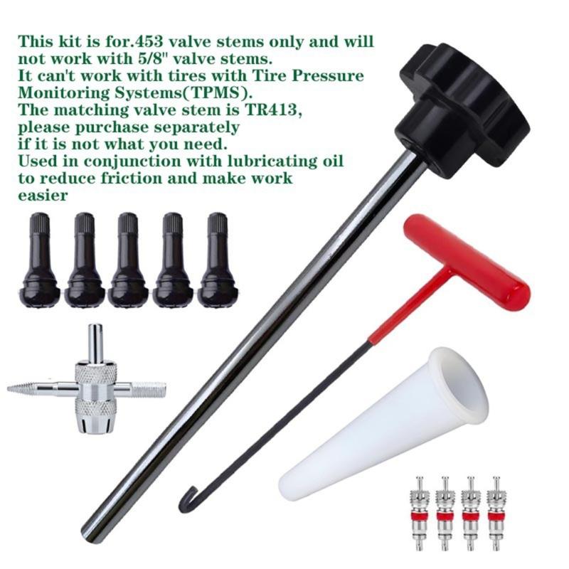 Comprehensive Tire Repair Solution tool  User Friendly Designs Tire Valves Installation Tool set for All Car Types