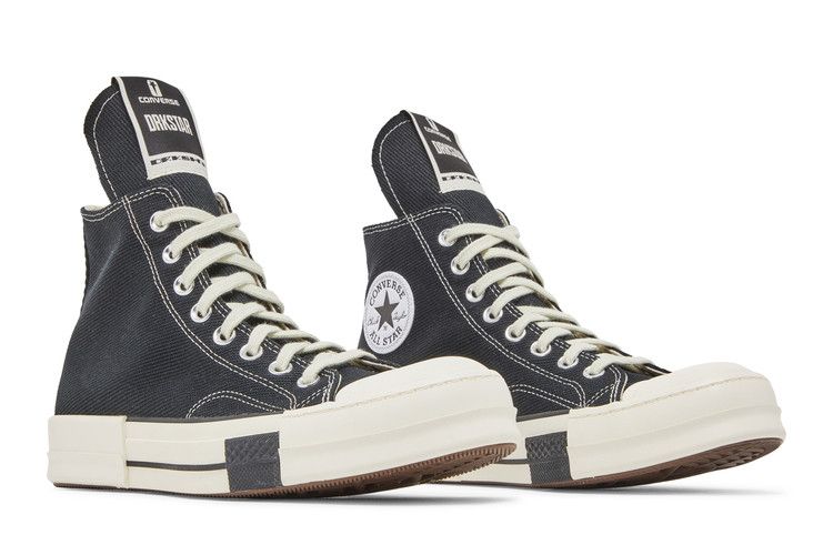 Men's Sneakers Converse DRKSTAR Hi Rick Owens DRKSHDW Black Egret Black/White/Egret