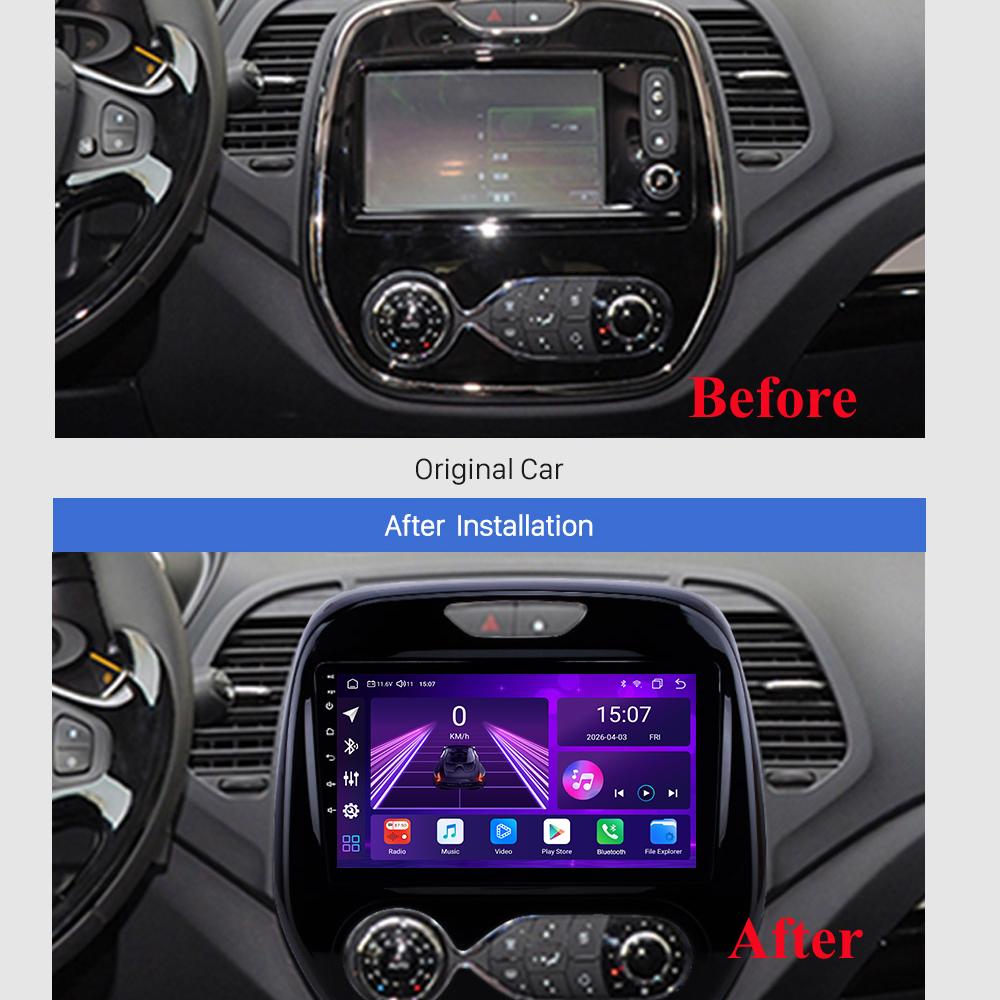 Android Car-Play Car Radio For Renault Captur Clio 2011-2018 Multimedia Player Head Unit Stereo GPS Navigation BT WIFI,8 CORE ,2+32GB